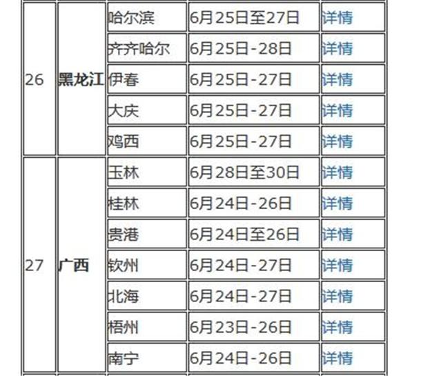 自考本科几号考试,2022年什么时候考试