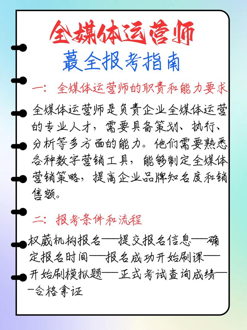 全媒体运营师考什么的