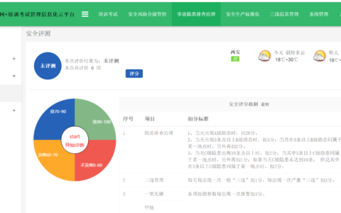 安全生产隐患排查治理信息化系统(日常安全巡查的内容)