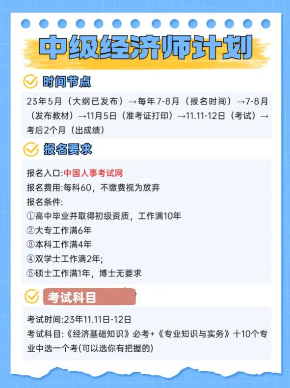 上海市考中级经济师条件