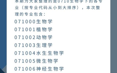 生物考研(生物科学考研可以考哪些专业)