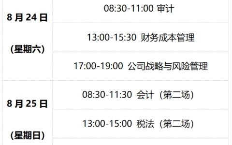 注册会计师一年考几次