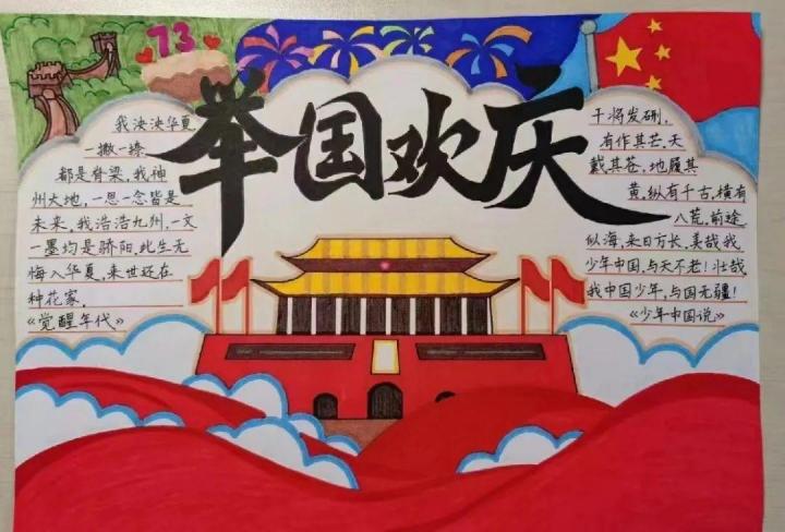 2022最新国庆节手抄报素材超全超高清模版 附手抄报内容文案（免费复制使用）插图66