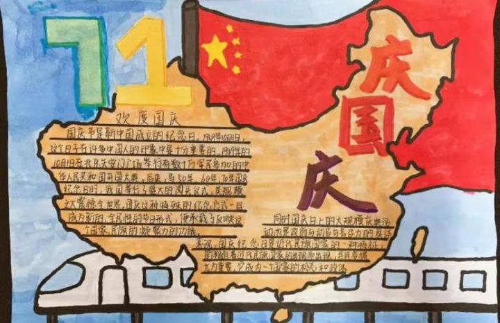 2022年国庆节小学生手抄报图片（精选5张）插图4