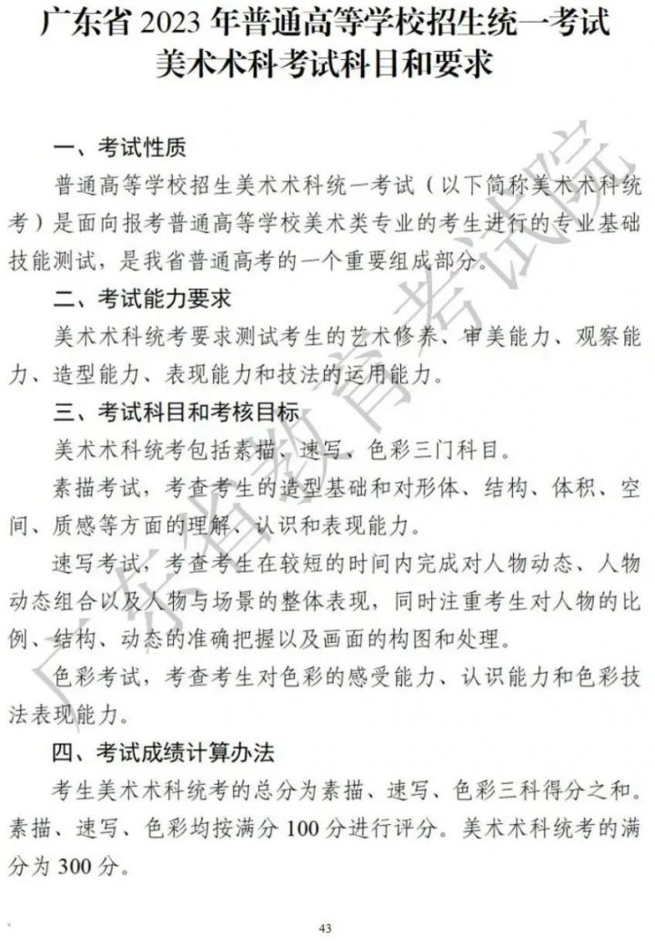 2023年全国各地区美术统考时间汇总（持续更新中…）插图1